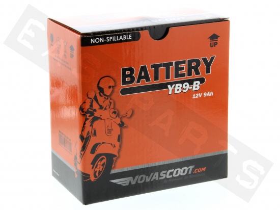 Batterie NOVASCOOT YB9-B 12V-9Ah (sans entretien, avec acide)